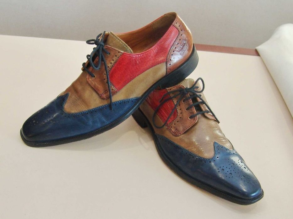 Uomo Melvin & Hamilton Tacchi Nero Pelle 43.5