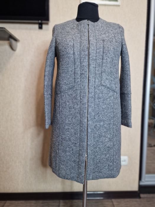 Женский Bimba y lola Пальто Серый Вовна 36