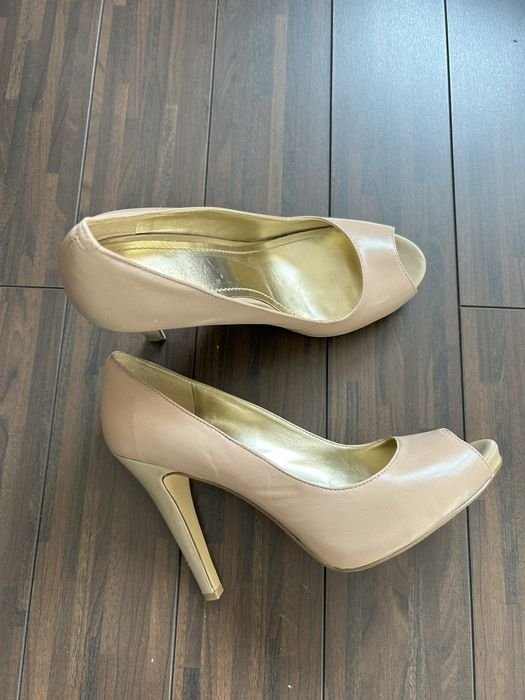 Femme Nine West Talons Beige Cuir Synthétique 38.5
