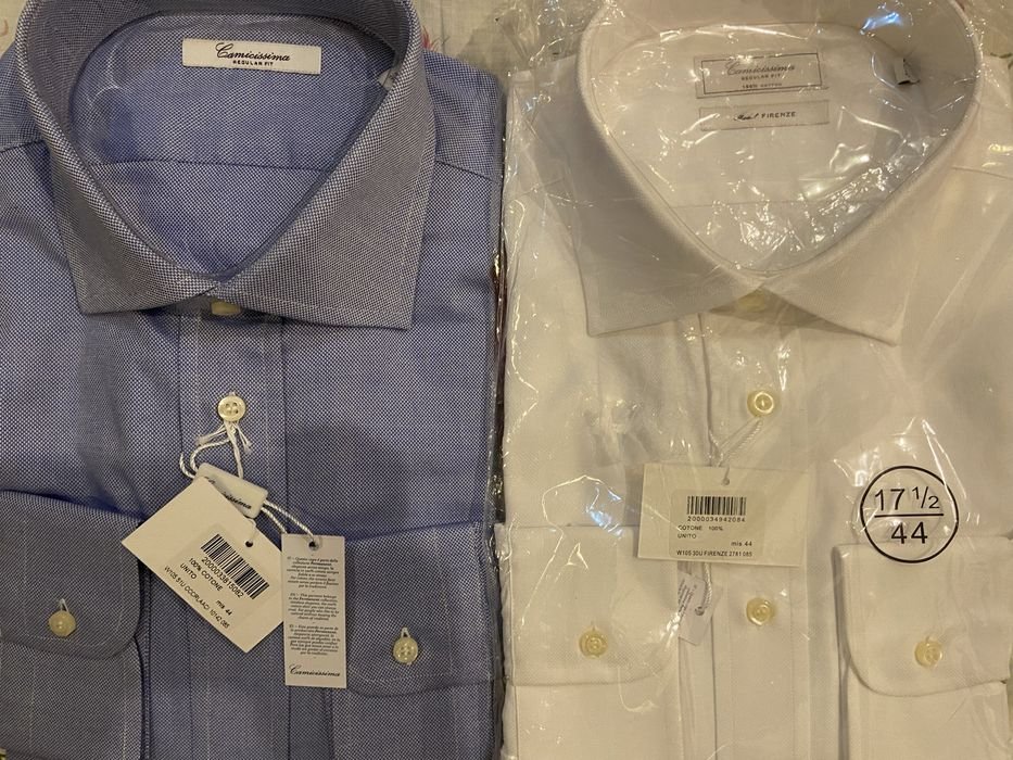 Homme Camicissima Chemise Blanche Coton 44