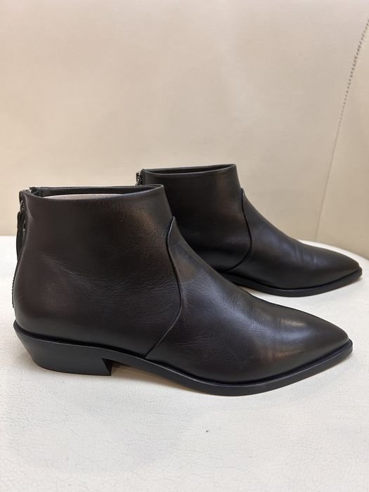 Femme AGL Bottines Noires Cuir 36