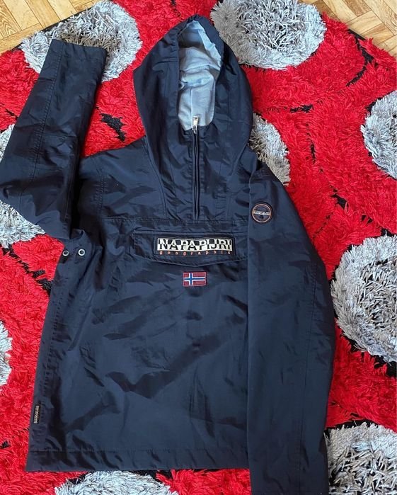Мужской Napapijri Анорак Тёмно-синий 36