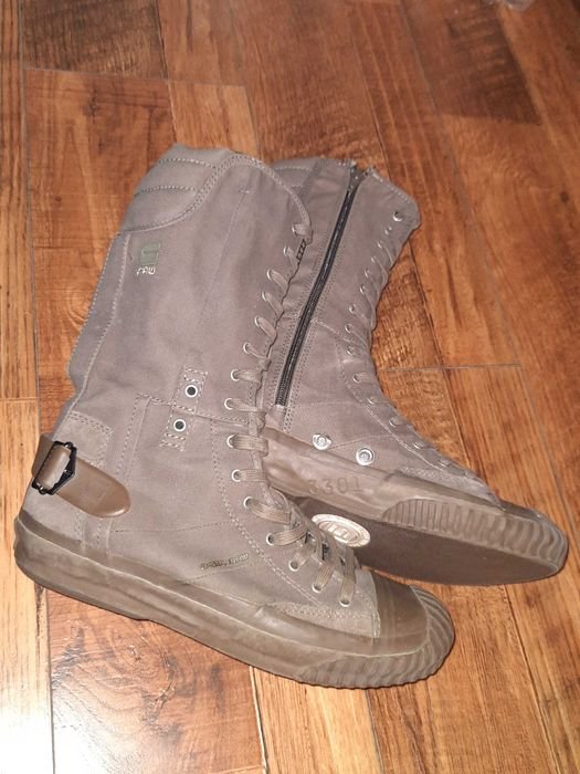 Donna G-Star Raw Stivaletti Neri Tessuto 39
