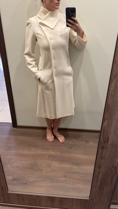 Donna Sonia Rykiel Cappotto Bianco Lana 36