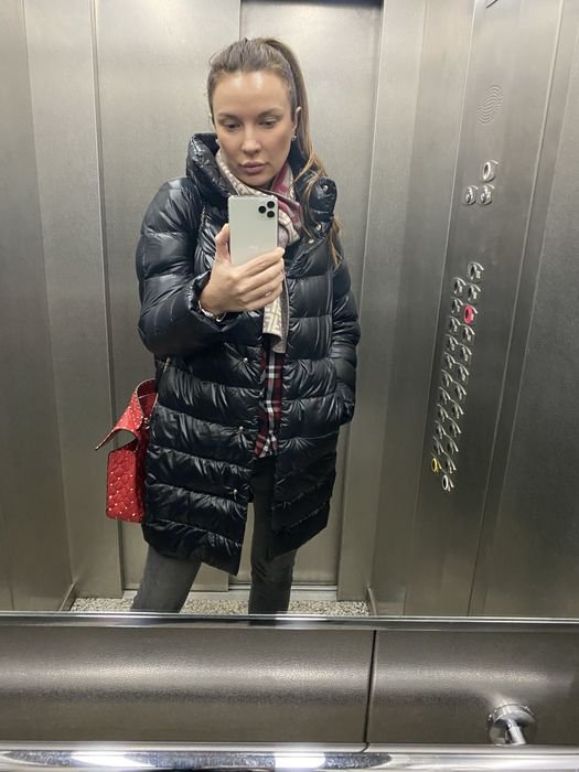 Женский Herno Пуховик Чёрный 38