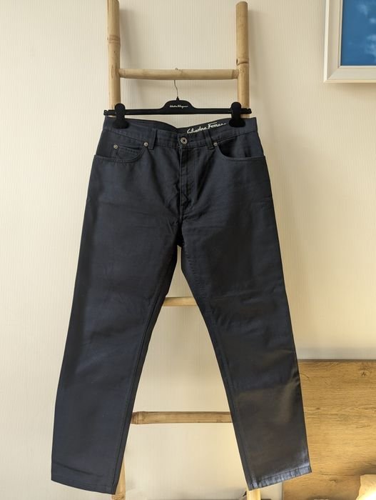 Мужские Salvatore Ferragamo Джинсы Тёмно-синий