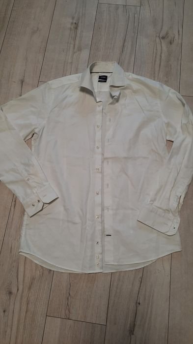 Men Joop Shirt White Cotton 42