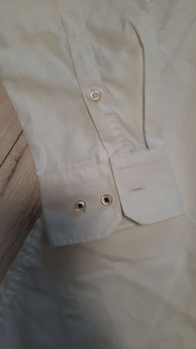 Men Joop Shirt White Cotton 42
