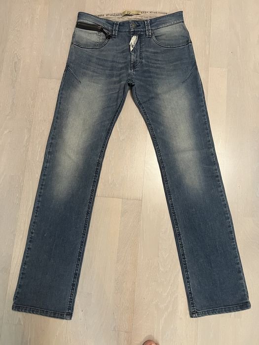 Мужской John Galliano Джинсы Тёмно-синий Джинс