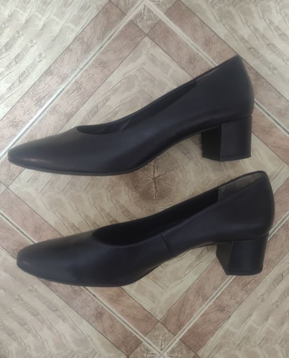 Женские Paul Green Туфли Чёрные Кожаные