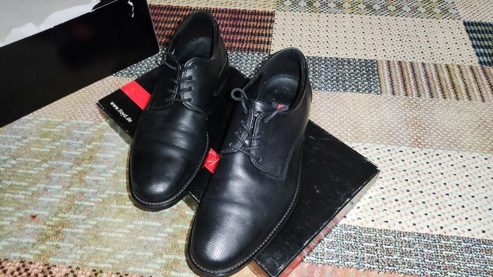 Мужские Lloyd Туфли Чёрный Кожа 40