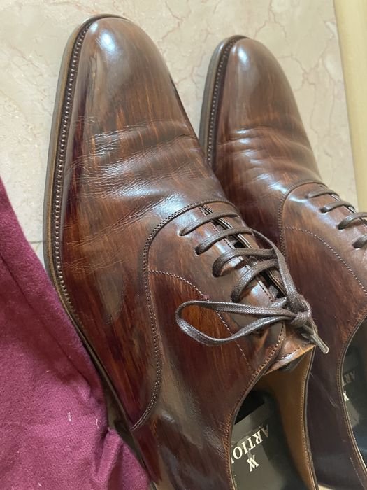 Herren Artioli Absätze Braun Leder 44