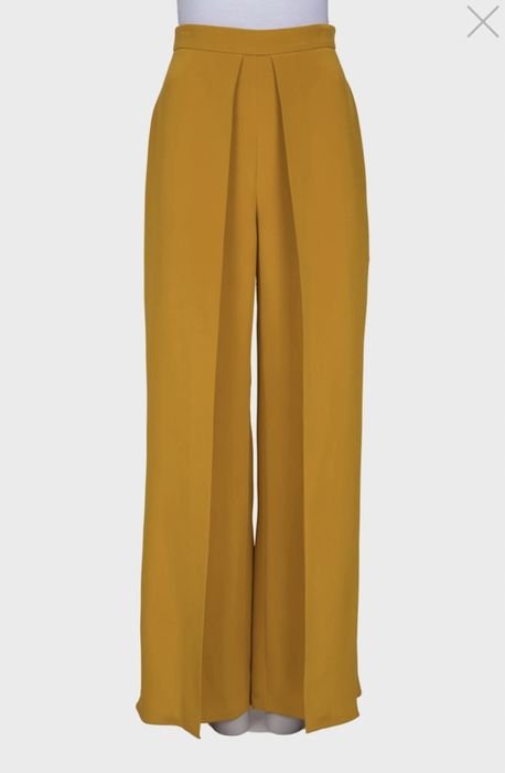 Femme Cushnie et O Pantalons Jaune Soie 36