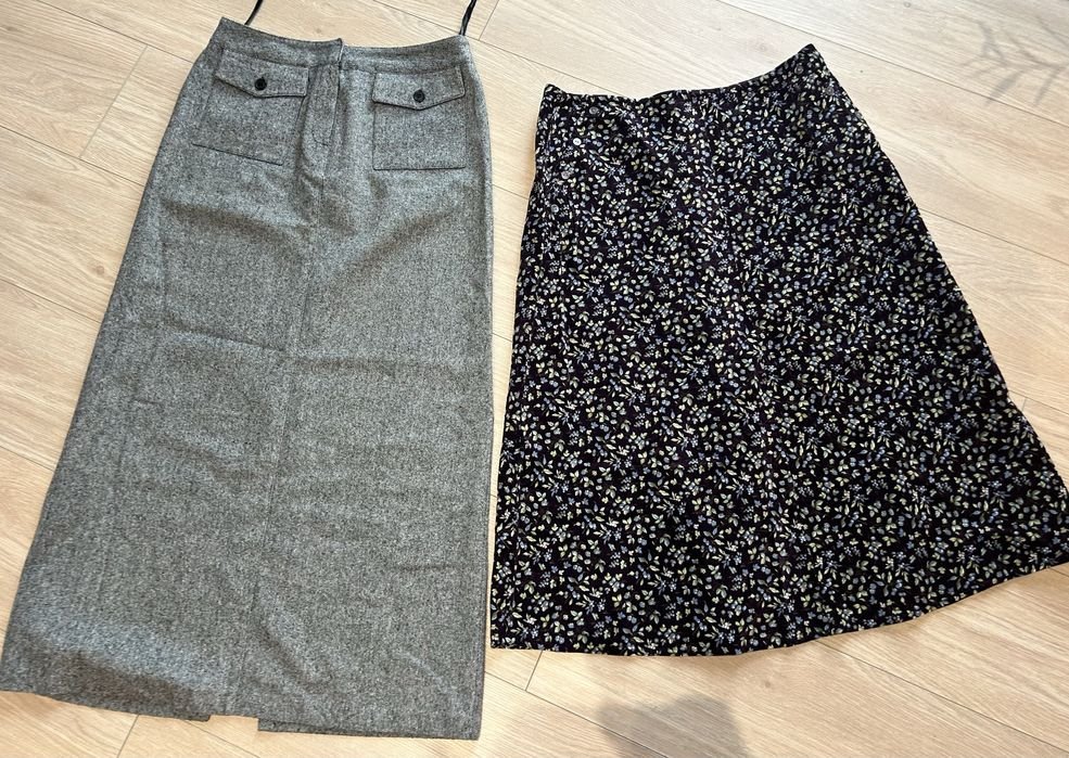 Женская Laura Ashley Юбка Серая Вельвет 38