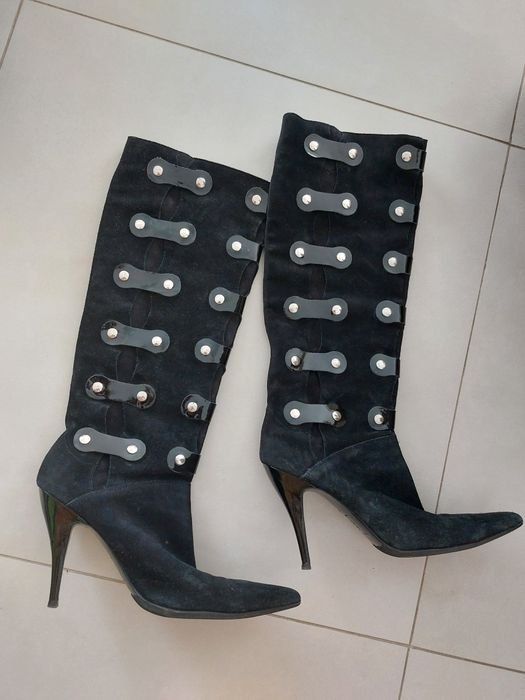 Donna Dolce & Gabbana Stivali Neri Camoscio 40