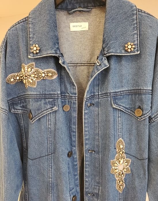 Женский GESTUZ Пиджак Джинсовый Бавовна 40