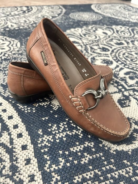 Женские Mephisto Лоферы Коричневый Натуральная