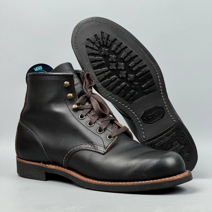 Men Red Wing Boots Black Leather 42