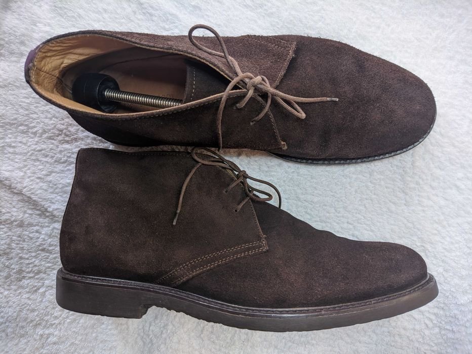 Herren Navyboot Stiefel Braun Leder 44