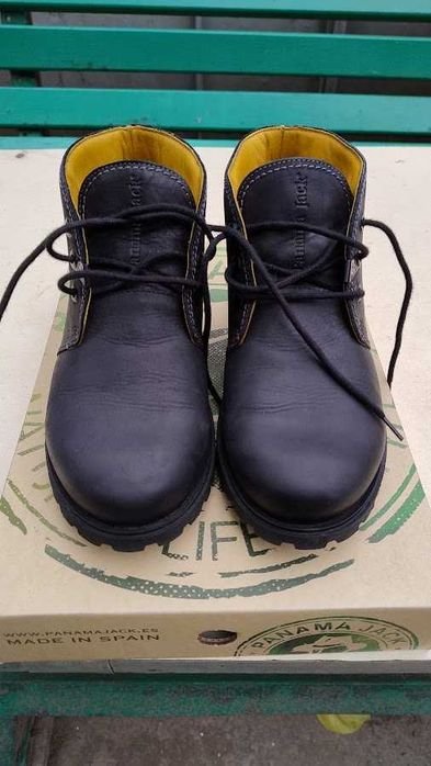Men Panama Jack Boots Black Leather 40