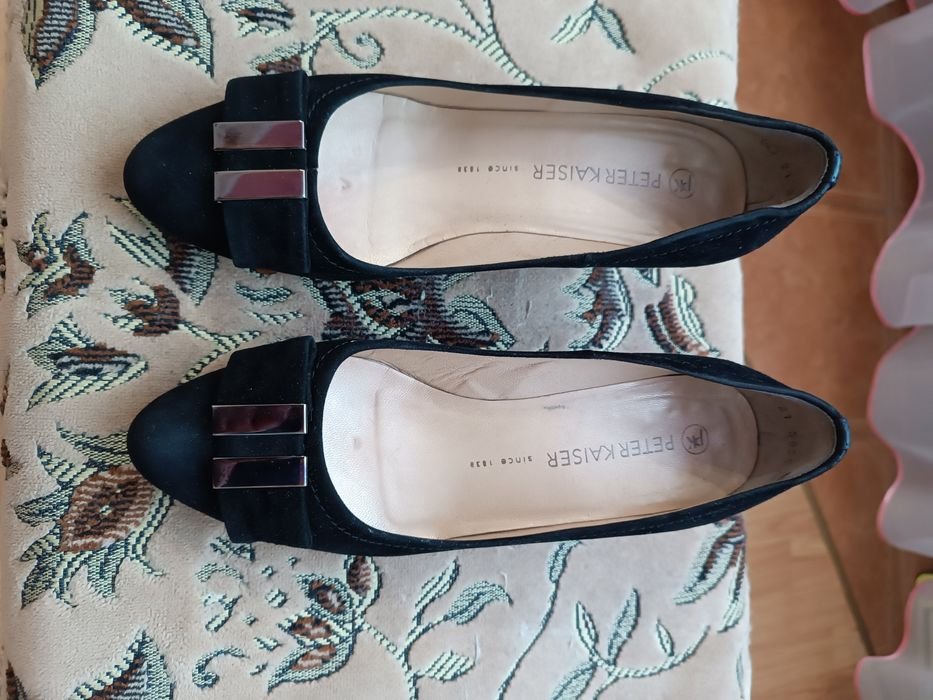 Женские Peter Kaiser Туфли Чёрные Замша 36