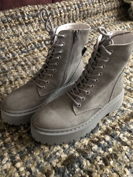 Women Steve Madden Boots Beige Suede 38