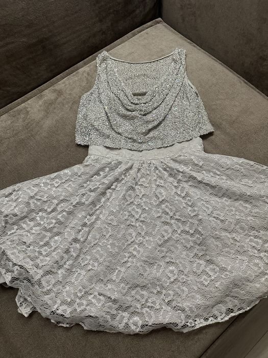 Женский alice + olivia Платье Серебристый 