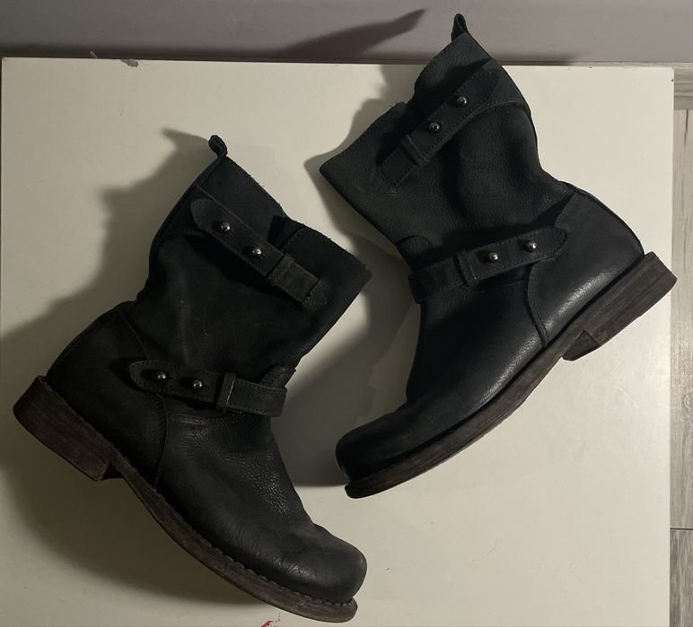 Женские Rag & Bone Чоботи Чёрный Кожа 37
