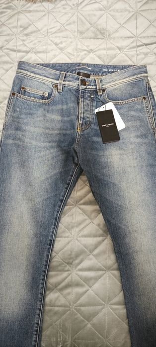Donna SAINT LAURENT Pantaloni Blu Navy 29