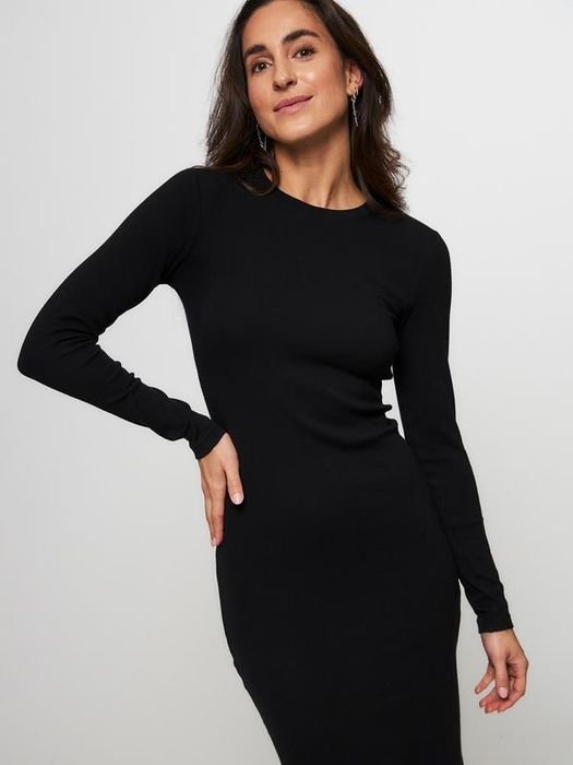 Женский Samsoe Samsoe Платье Чёрный Шёлк 36