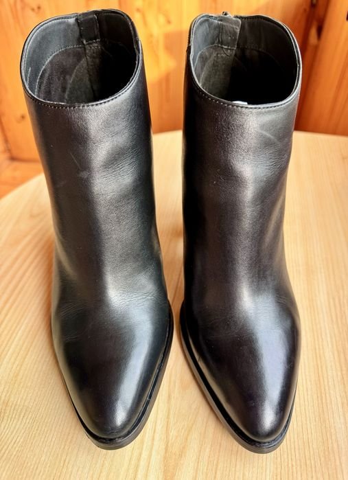 Women Vince Camuto Ankle Boots Black Leather 38