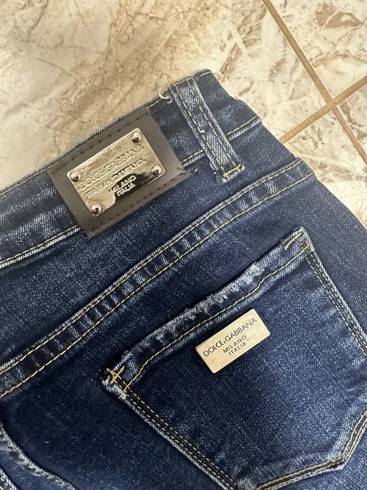 Uomo Dolce Gabbana Jeans Blu Navy Denim 28