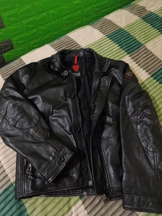 Мужской Strellson Кожаная Куртка Чёрный М