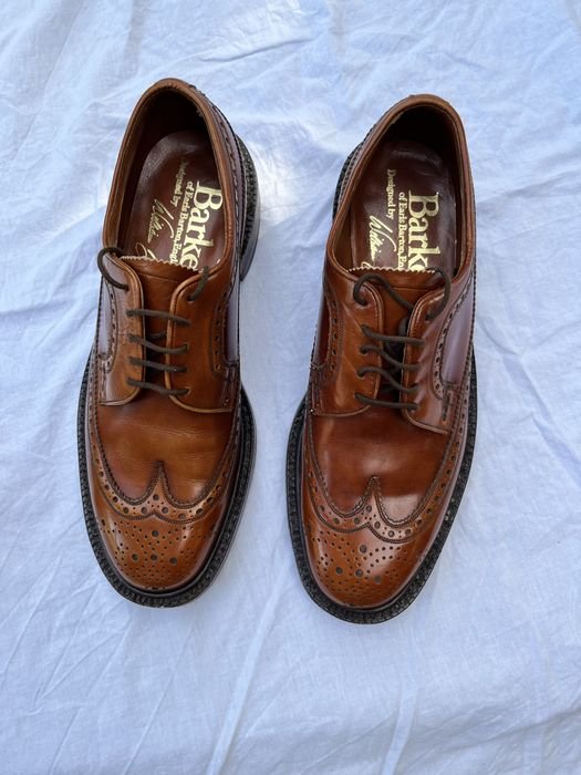 Herren Barker Absatzschuhe Braun Leder 40