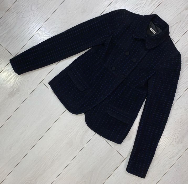 Donna Miu Miu Blazer Nero Lana 34