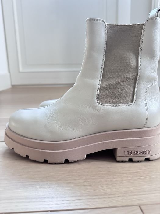 Femme Trussardi Bottes Beige Cuir 38