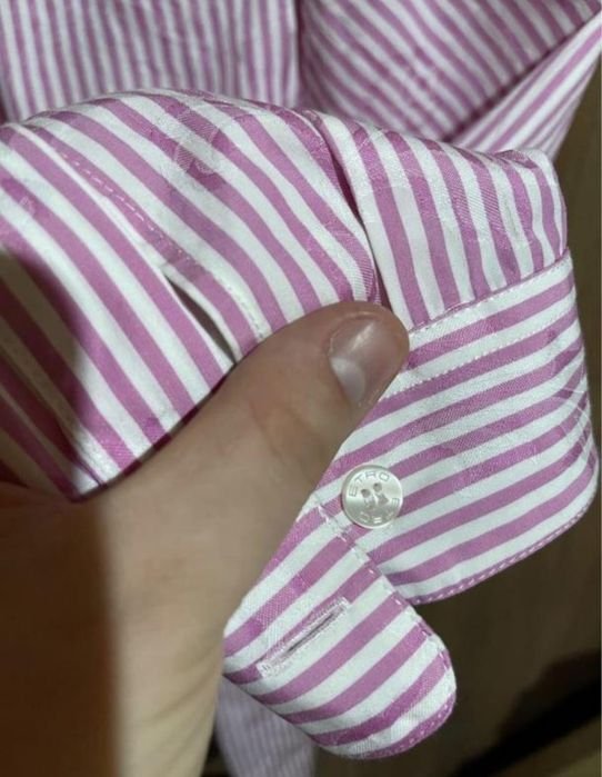 Uomo Etro Camicia Rosa 44 IT