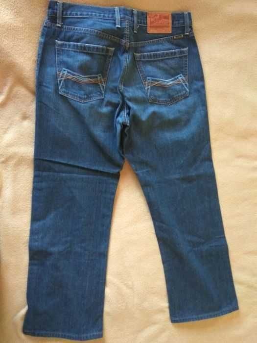 Мужские Lucky Джинсы Тёмно-синий Хлопок 32