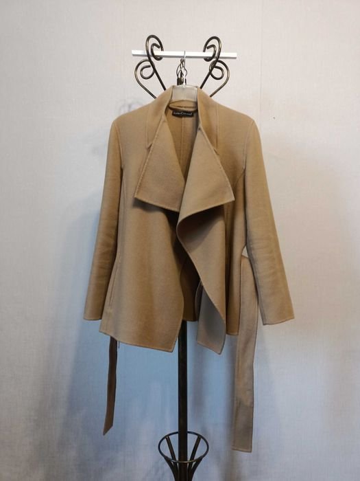 Женское Пальто Коричневое Шерсть 40