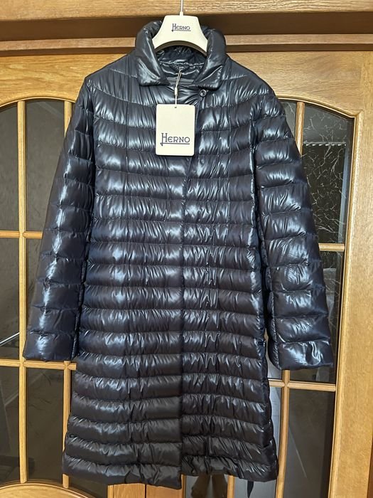 Donna Herno Piumino Blu Navy 38
