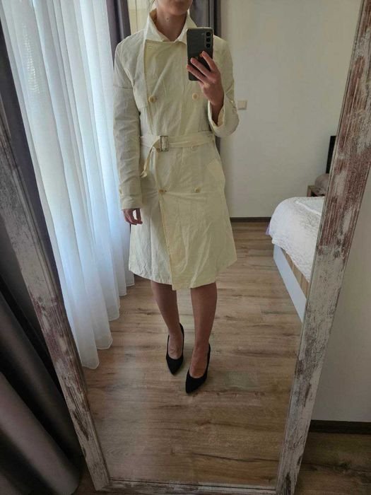 Женский Max Mara Weekend Плащ Бежевый Полиэстер 40