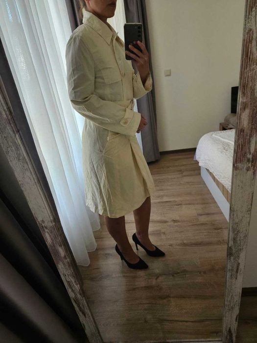 Женский Max Mara Weekend Плащ Бежевый Полиэстер 40