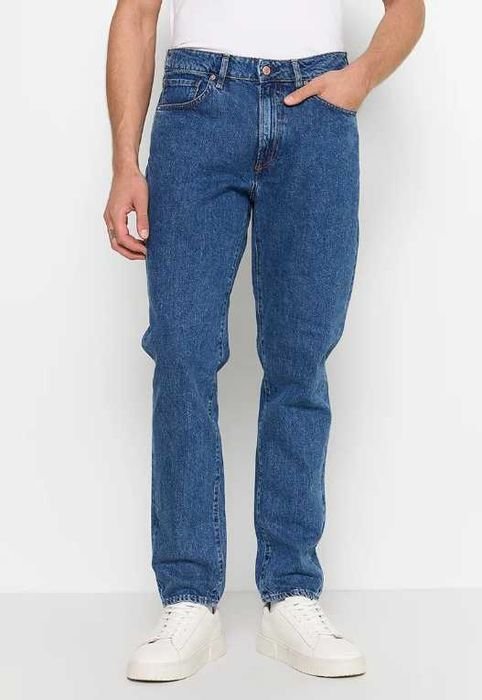 Men Guess Jeans Navy Cotton 30