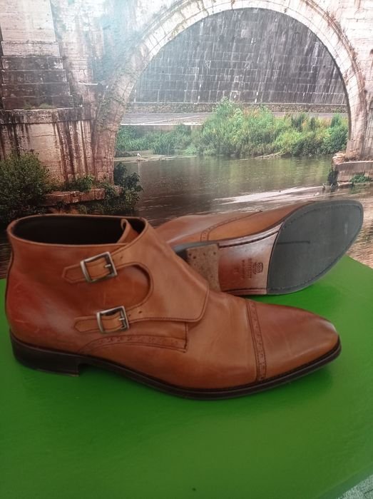 Herren NAVYBOOT Absätze Braun Leder 44