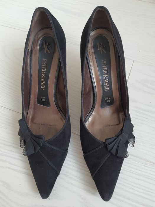 Женские Peter Kaiser Туфли Чёрные Замша 38.5