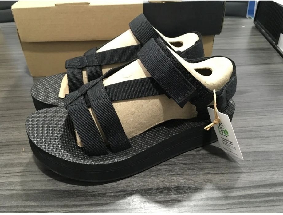 Donna Teva Tacchi Nero Nylon 41