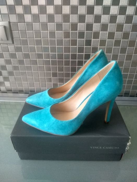 Женские Vince Camuto Туфли Бирюзовые Замша 37.5