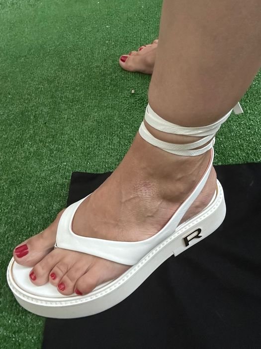 Женские Rochas Туфли Белые Кожа 36.5