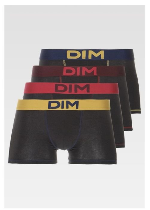 Мужские DIM Трусы Боксеры Чёрный Хлопок 42