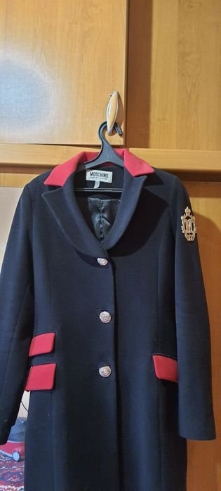 Женский Moschino Пальто Чёрный 40